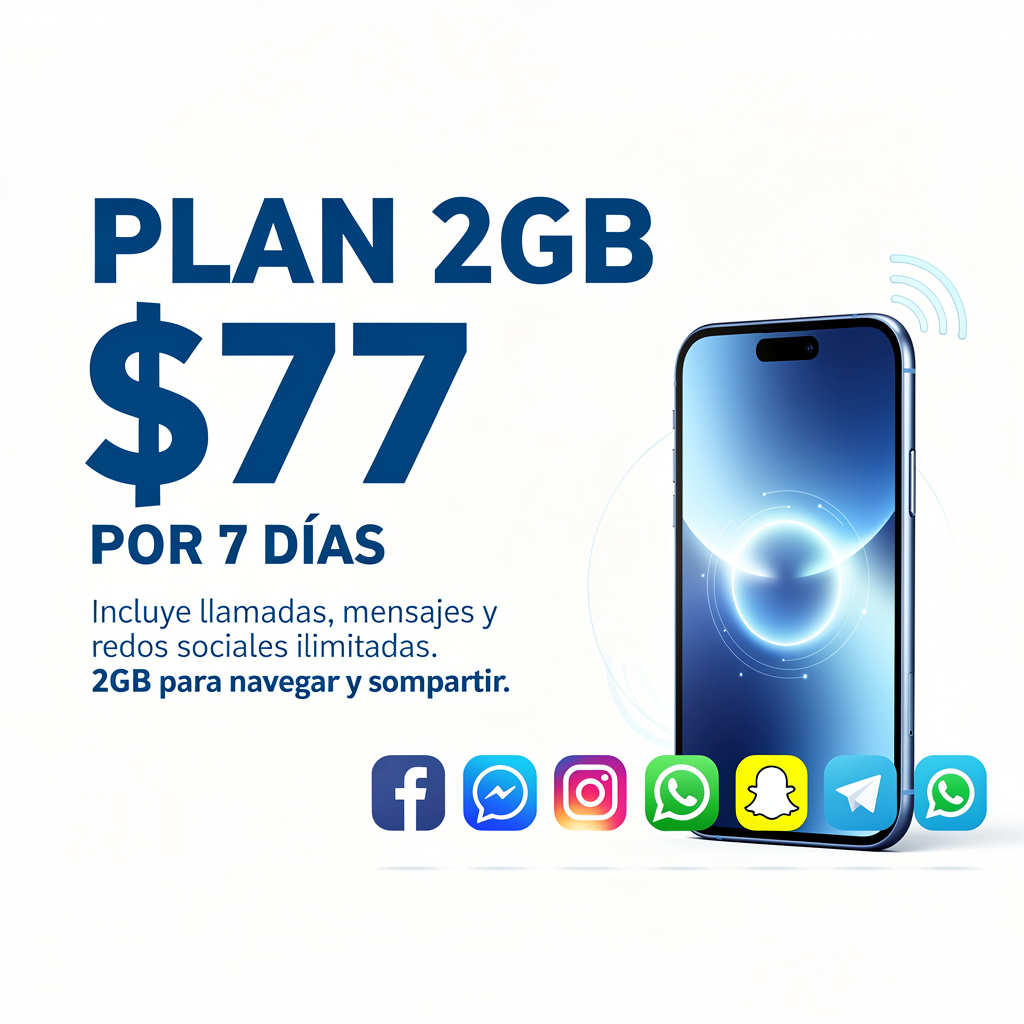 PLAN 2 GB  7 DIAS