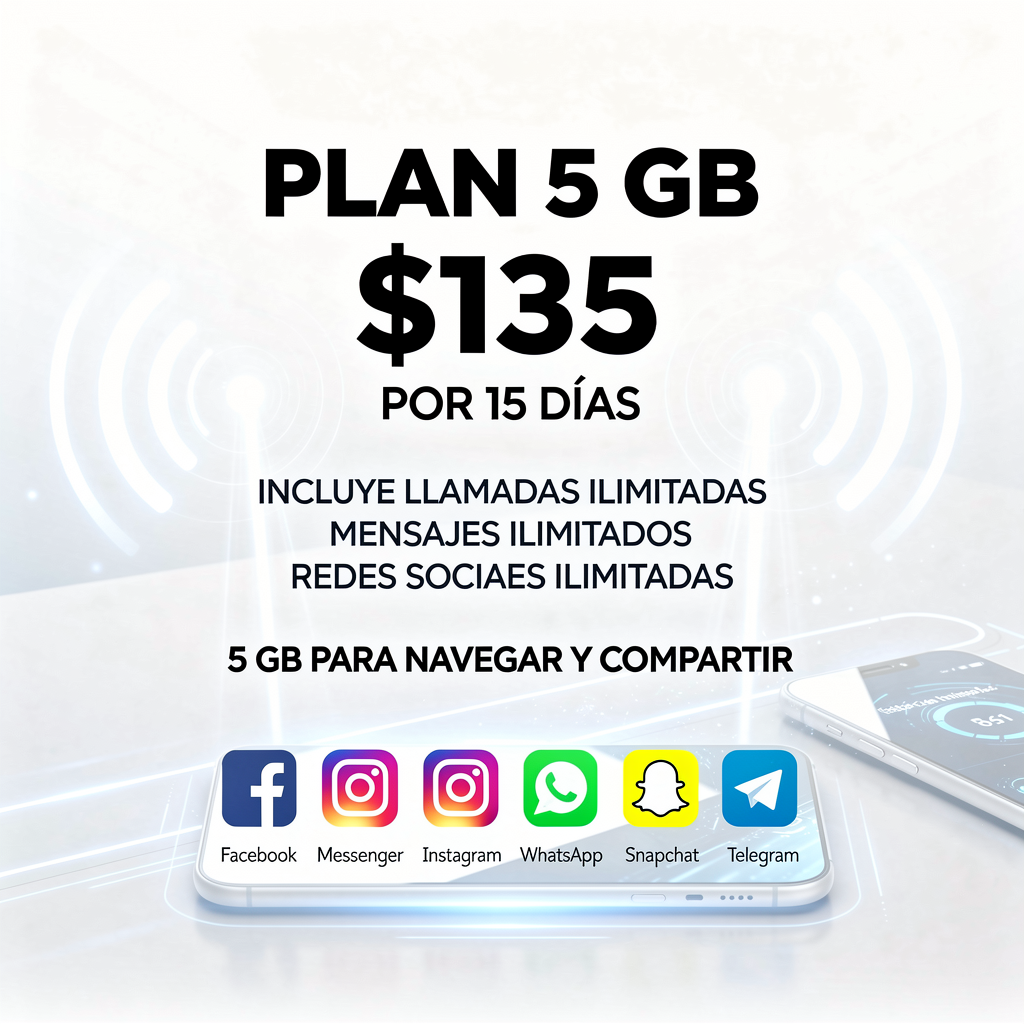 PLAN 5 GB 15 DIAS