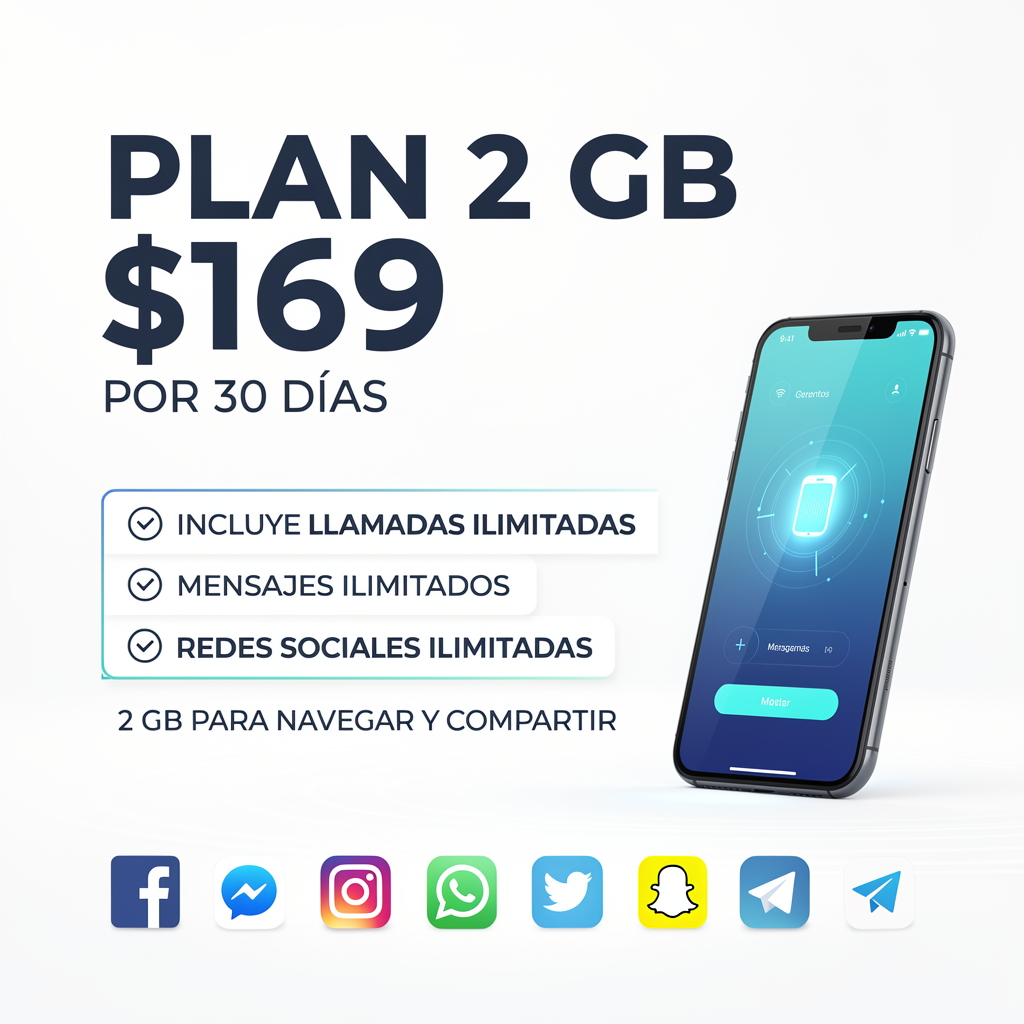 PLAN 2 GB 30 DIAS